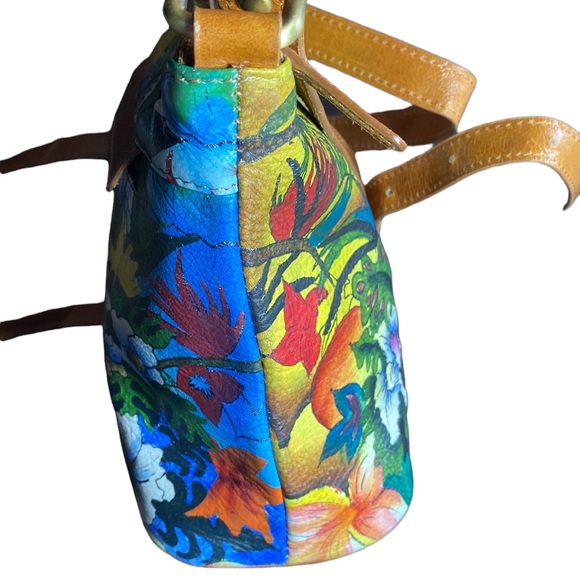 Artistic Expressions by Sharif 1827 Unique “Tropical” hand painted Bag Purse - Picture 4 of 9